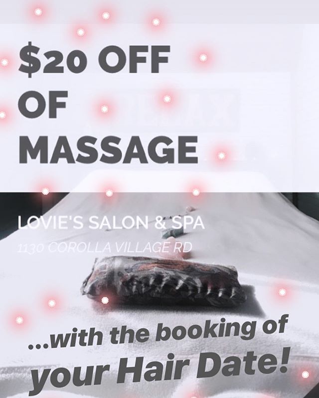We wanted to #create a #healing #experience for YOU. We also understand how easy it is to put off taking care of ourselves, so here is an offer that makes it easier to say YES! You can DM us or text our amazing therapist Lori directly.    570-977-8314 (PS. Did you know that’s my mom?!) With love, @aliciacherie 
#loviesobx #famlove  #spa #beauty #heal